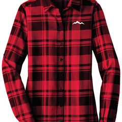 Ladies Plaid Flannel Tunic