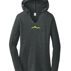 Mountain Peaks Ladies Hooded Long Sleeve