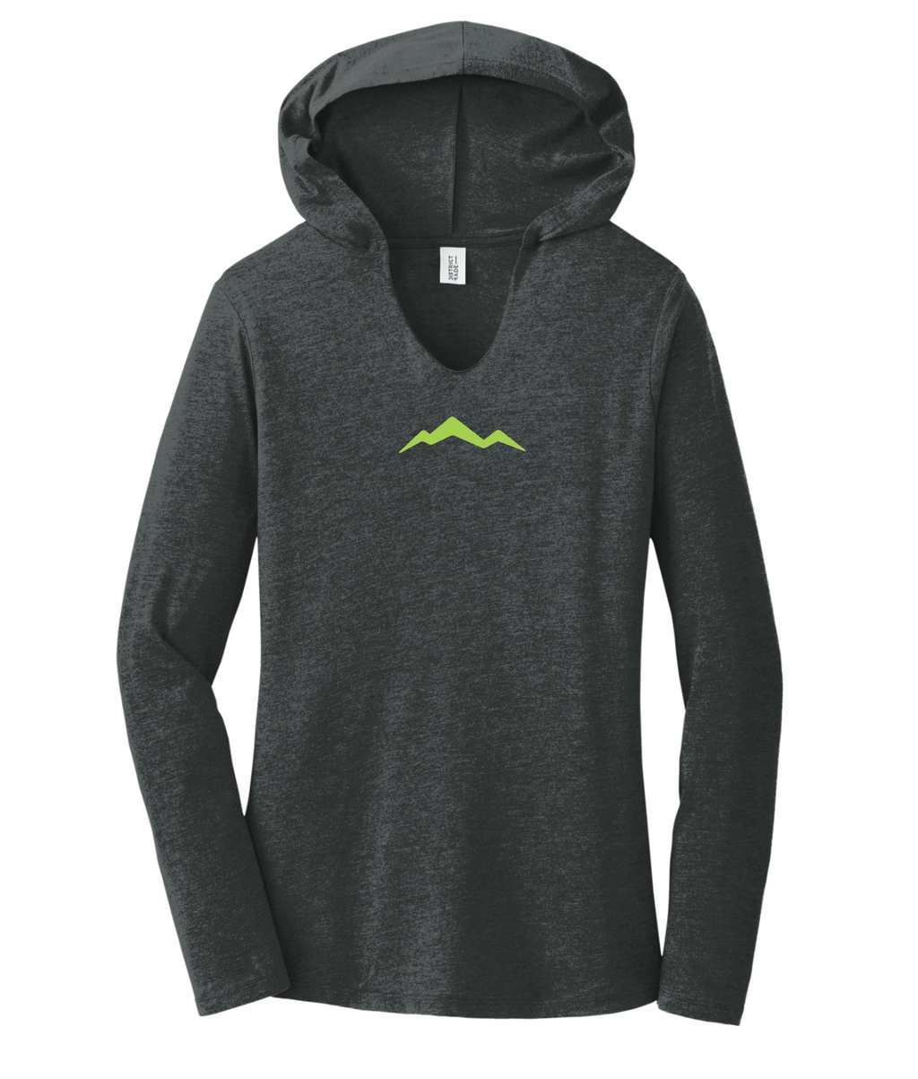 Mountain Peaks Ladies Hooded Long Sleeve