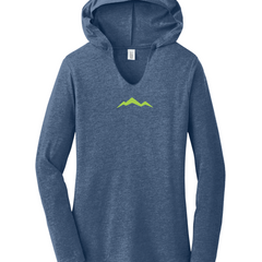 Mountain Peaks Ladies Hooded Long Sleeve