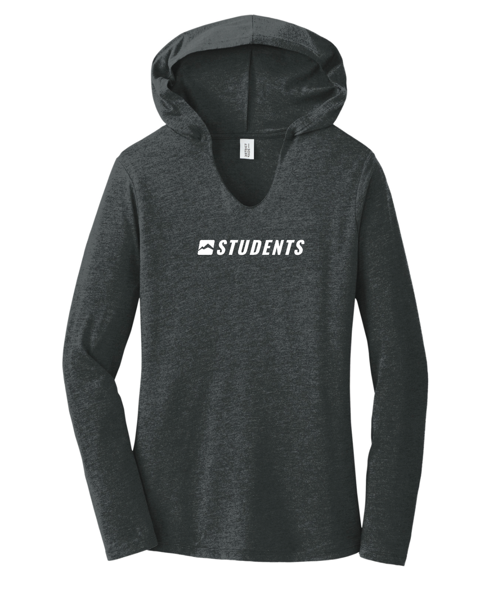 Ladies Students Hooded Long Sleeve