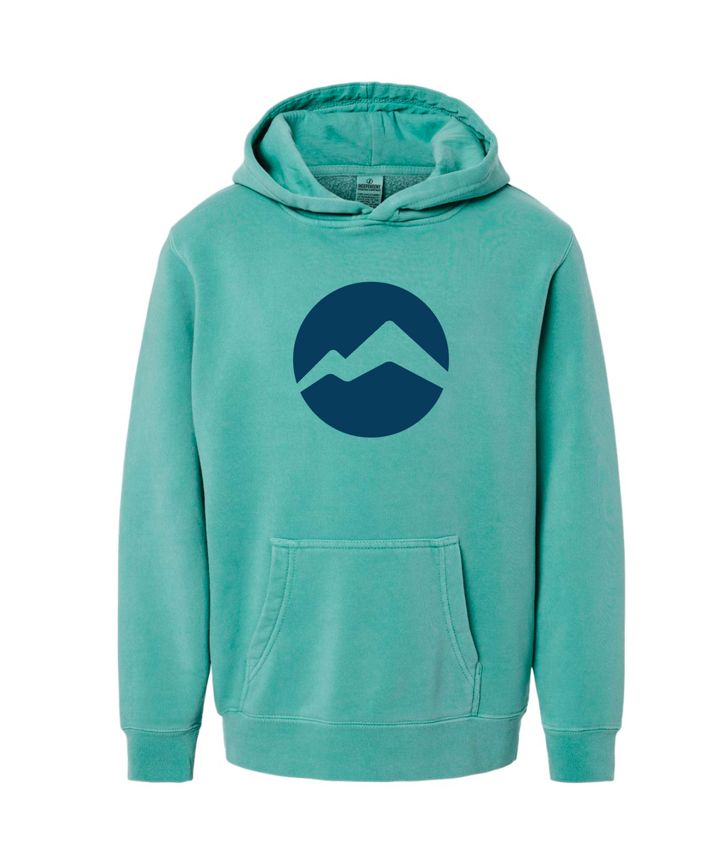 Youth Circle Peaks Pigment-Dyed Hooded Sweatshirt