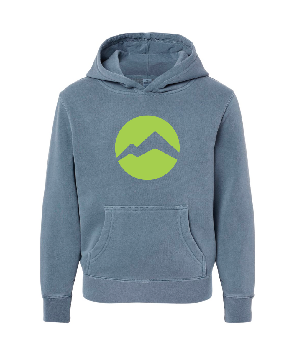 Youth Circle Peaks Pigment-Dyed Hooded Sweatshirt