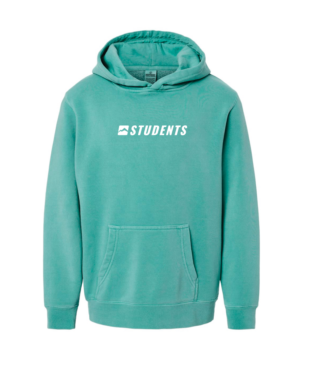 Youth MCC Students Pigment-Dyed Hooded Sweatshirt